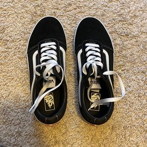 Black and white original vans